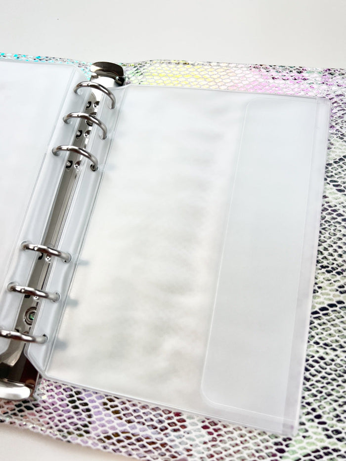 Stamping Plate Storage Binders in Snakeskin and Plaid - Large (14x9) - | Clear Jelly Stamper