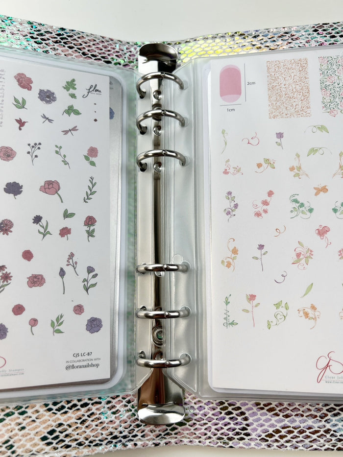 Stamping Plate Storage Binders in Snakeskin and Plaid - Large (14x9) - | Clear Jelly Stamper