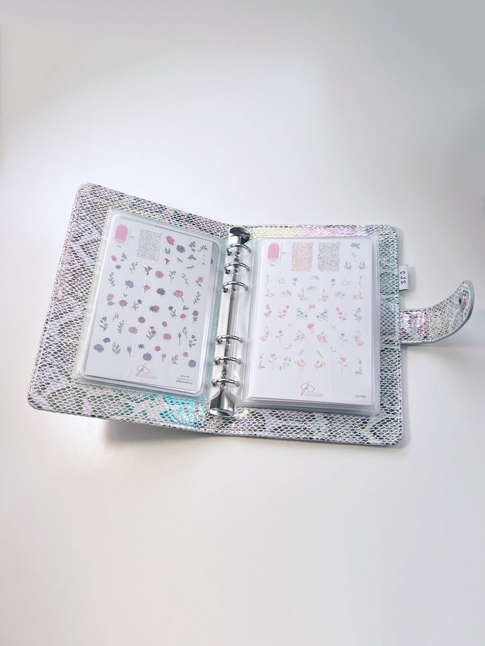 Stamping Plate Storage Binders in Snakeskin and Plaid - Large (14x9) - | Clear Jelly Stamper