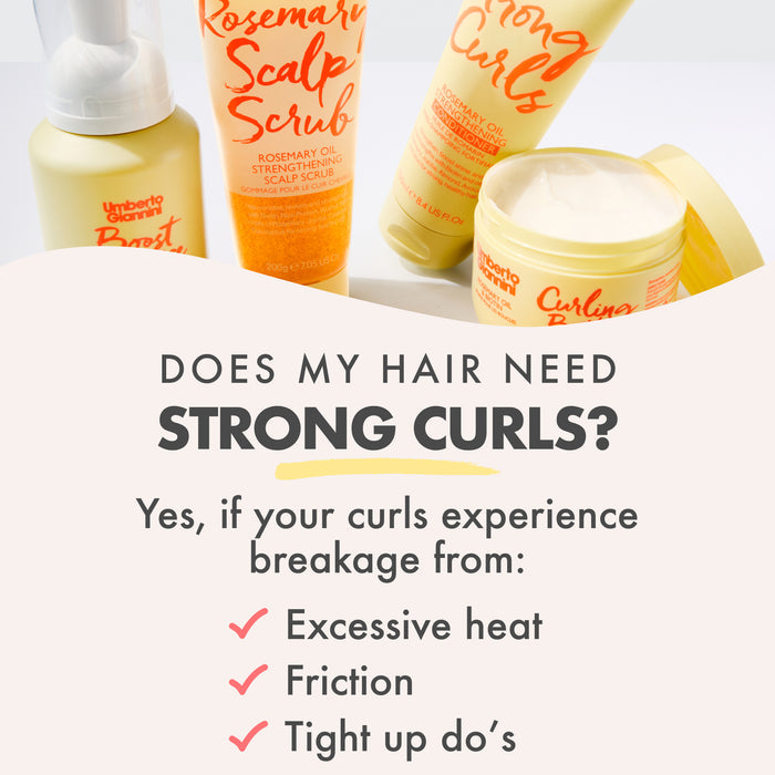 Strong Curls Boost Mousse Rosemary Oil Strengthening Styling Foam 290ml