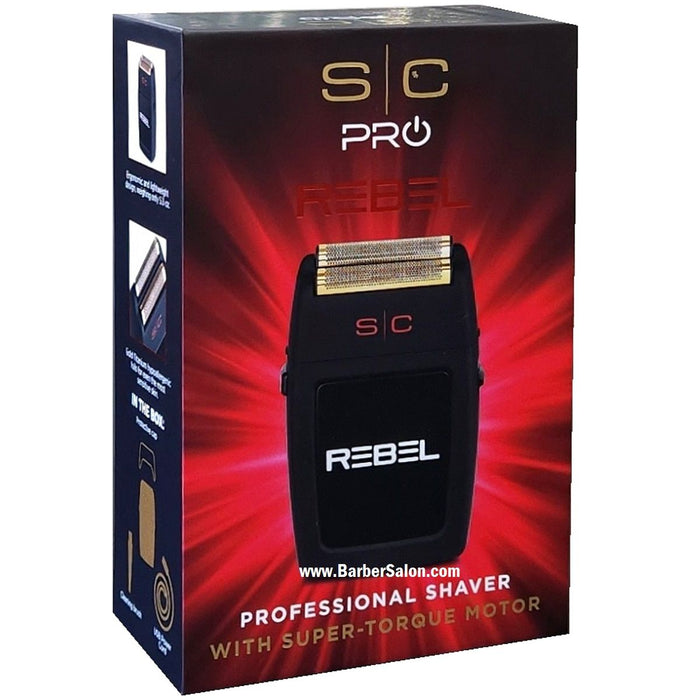 Stylecraft Pro REBEL Shaver with Super-Torque Motor # SC802B - Palms Fashion Inc.