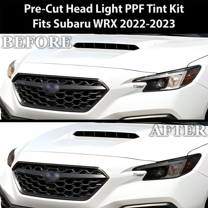 Full Headlight Taillight Precut Smoked PPF Tint Kit Overlay Film Fits Subaru WRX 2022 - 2025 - Bogar Tech Designs