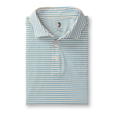 Summerford Perf Jersey Polo (Faded Peach)