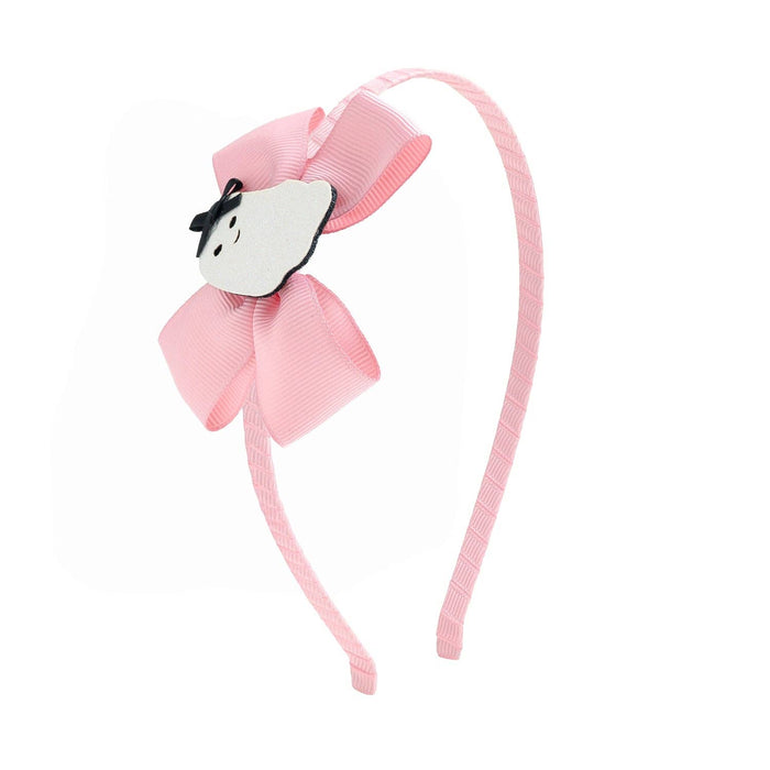Sweet Ghost Halloween Grosgrain Bow Headband - Kids Hair