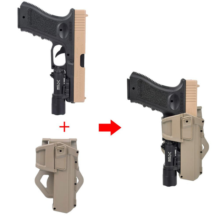 Tactical Glock 17 18 Movable Pistol Holsters Airsoft