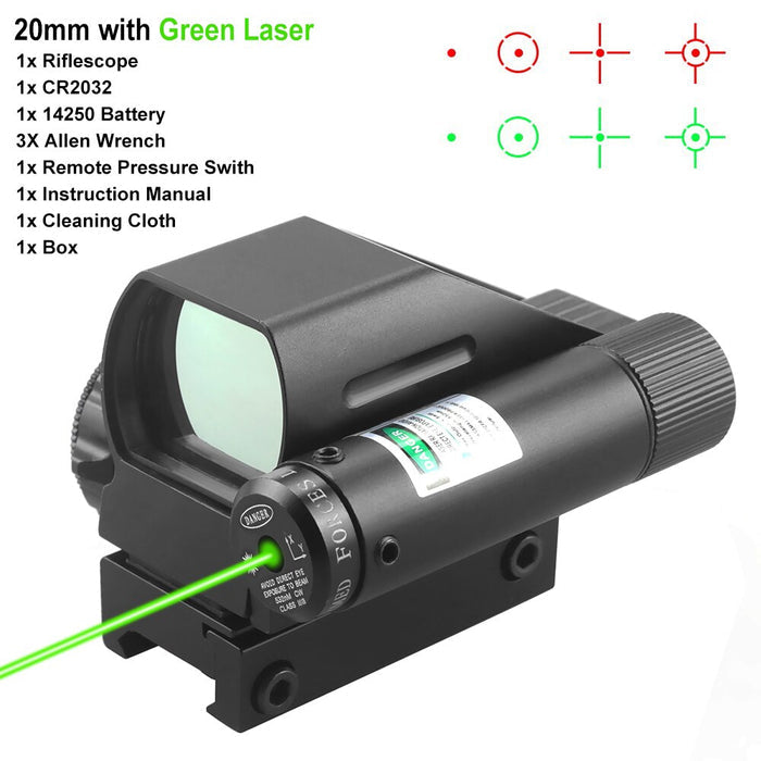 Tactical Reflex Red Green Laser Scope