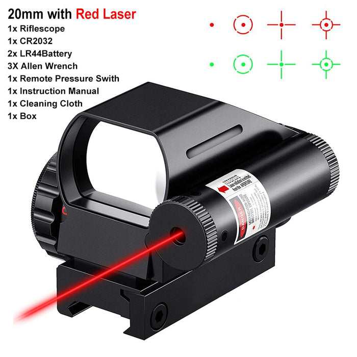 Tactical Reflex Red Green Laser Scope