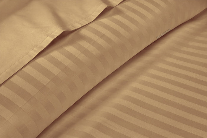 Taupe Stripe Waterbed Sheet