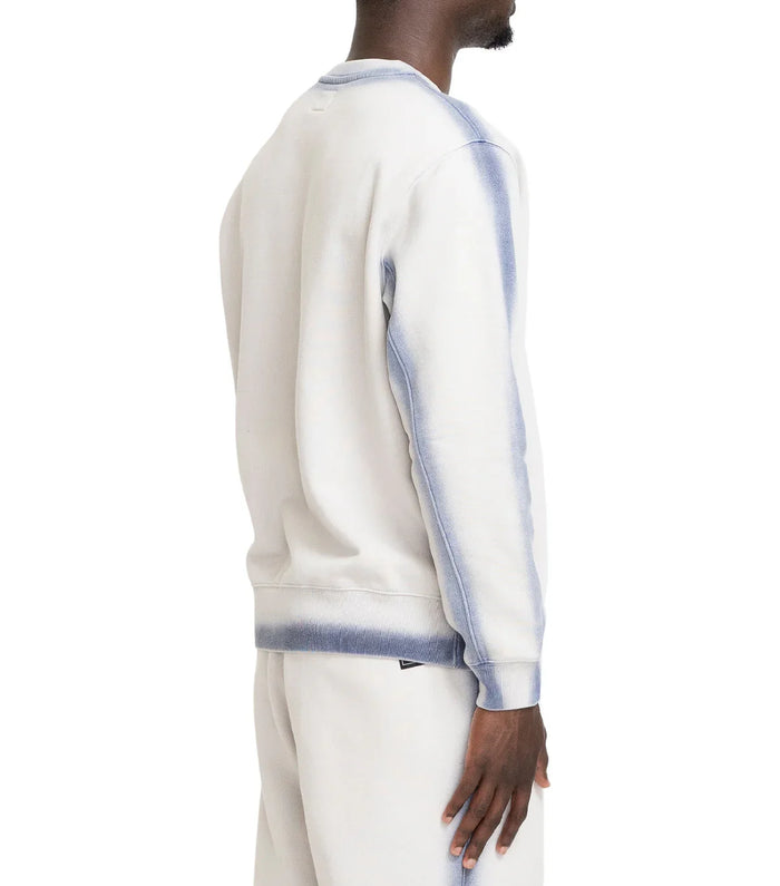 The Trilogy Tapes Overdyed Crew Grey Blue