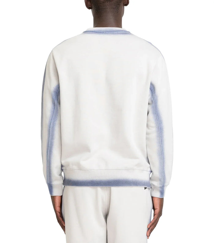 The Trilogy Tapes Overdyed Crew Grey Blue