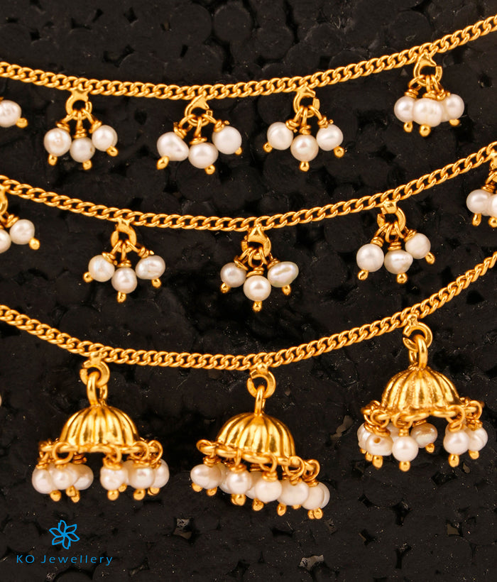 The Ujjal Silver Earchain