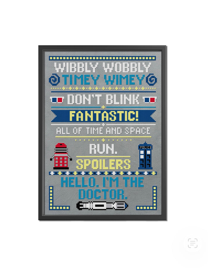 Timey Wimey Cross Stitch Pattern