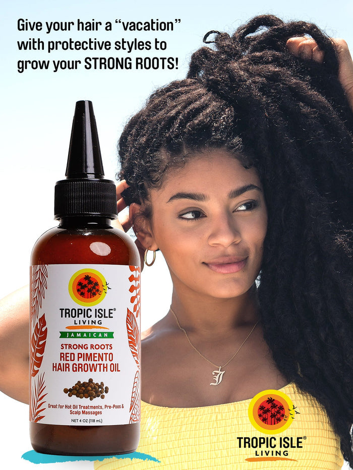 TROPIC ISLE LIVING Strong Roots Red Pimento Hair Growth Oil (4oz)