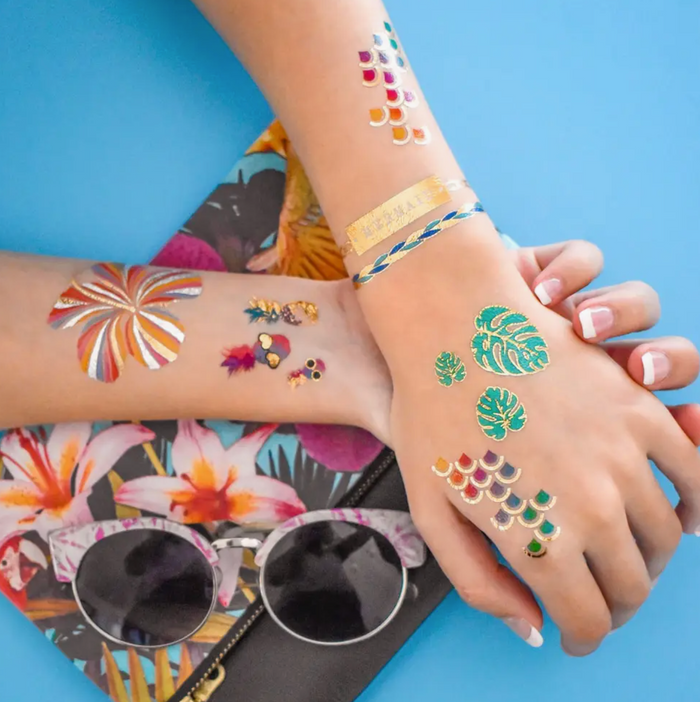 Tropical Brights Variety Set - Temporary Tattoo