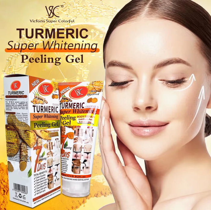 Turmeric Peeling Gel, 7 Days Body Repair, Natural Exfoliation, 320ml/10.82fl.oz