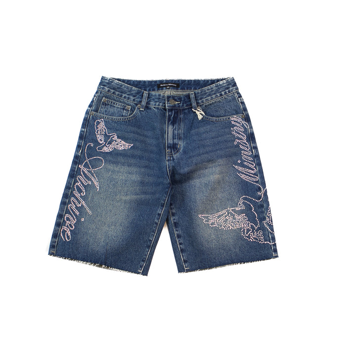 Two Times Studded Jort (Indigo)