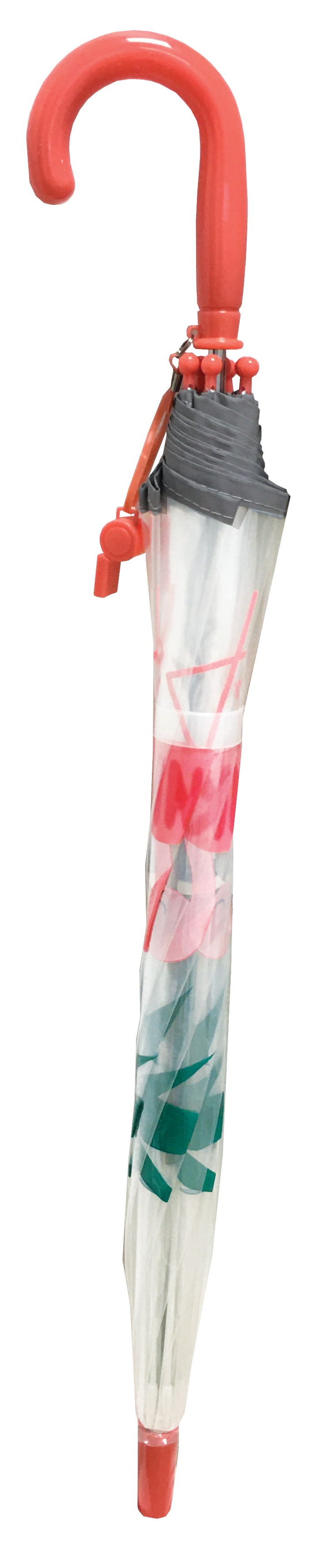 Smati - Umbrella - Transparent - Flamingo - With A Whistle