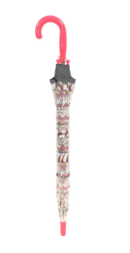 Smati - Umbrella - Transparent - Unicorn - Closed