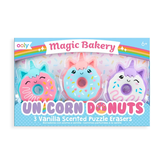 Unicorn Donuts Vanilla Scented Puzzle Erasers