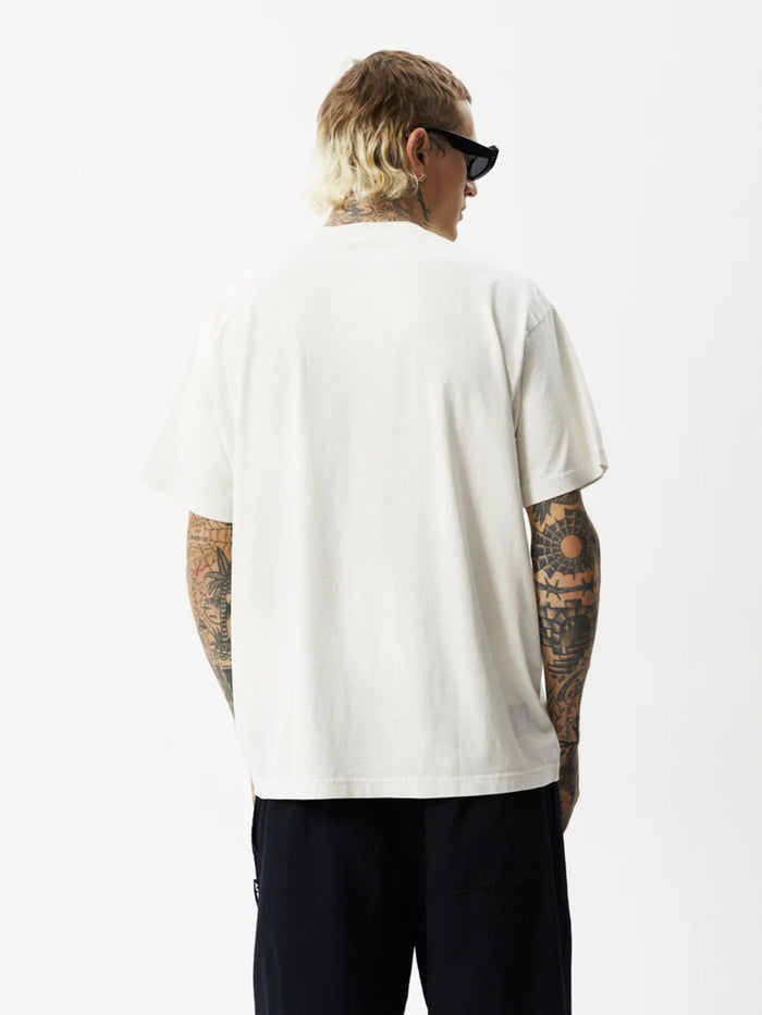 Unlimited - Recycled Boxy Logo T-Shirt | Worn White-Image 4