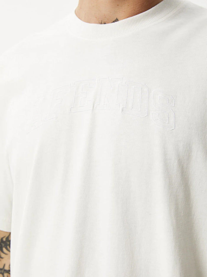 Unlimited - Recycled Boxy Logo T-Shirt | Worn White-Image 6