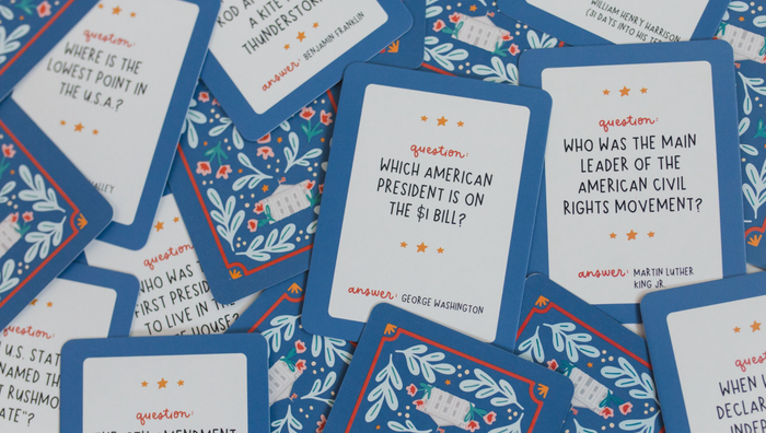 USA Trivia Deck of Cards