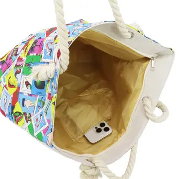 Vibrant Loteria Collage Tote Bag