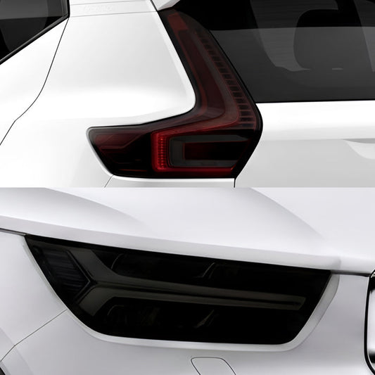 Volvo XC40 2019–2026 Dark Smoke Headlight & Taillight Tint Kit – Precut Vinyl Lens Overlays