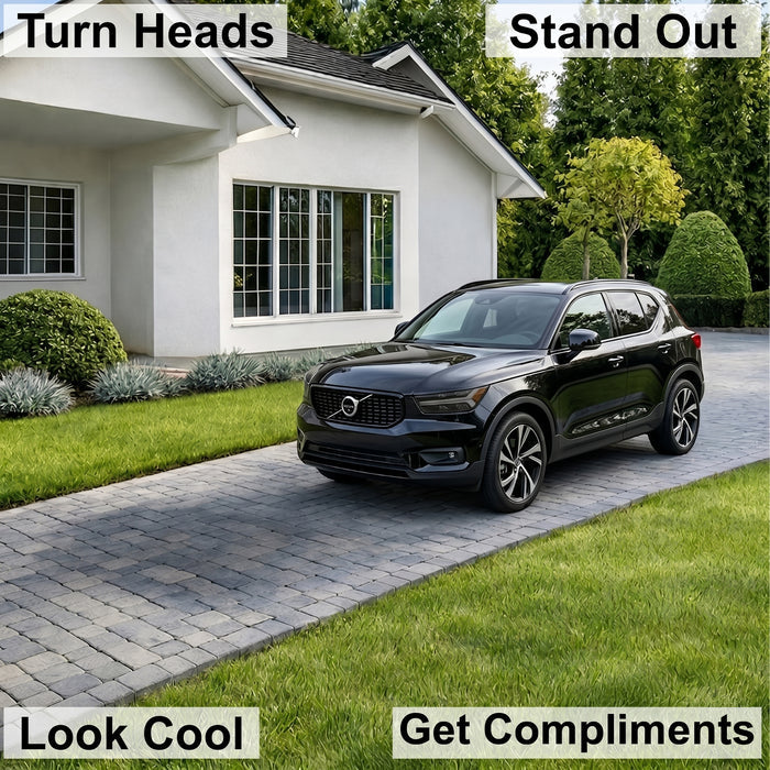 Volvo XC40 2019–2026 Dark Smoke Headlight & Taillight Tint Kit – Precut Vinyl Lens Overlays