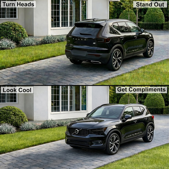 Volvo XC40 2019–2026 Dark Smoke Headlight & Taillight Tint Kit – Precut Vinyl Lens Overlays
