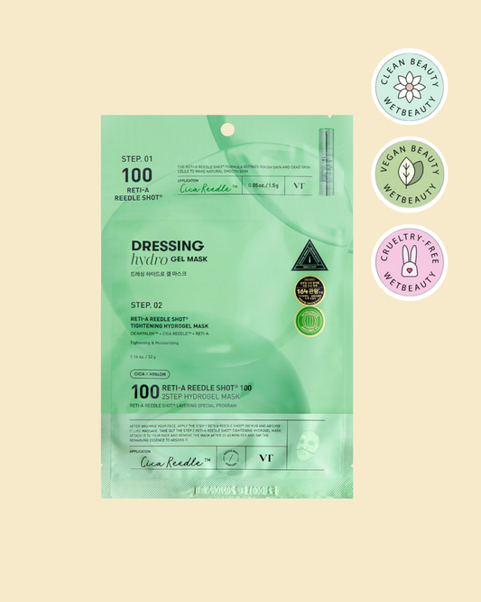 VT Cosmetics Reti-A Reedle Shot 100 2 Step Hydrogel Mask 1ea