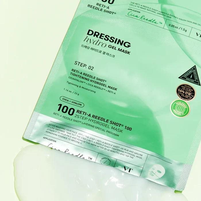 VT Cosmetics Reti-A Reedle Shot 100 2 Step Hydrogel Mask 1ea