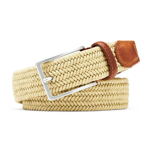 Waxed Braided Belt (Khaki)