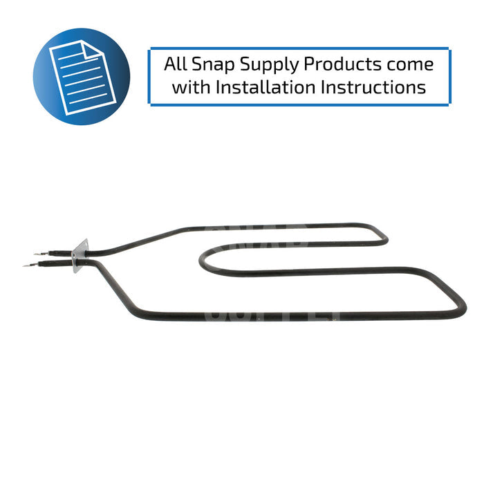 WB44K5009 Broil Element for GE - Snap Supply--Broil Element-Oven-Retail
