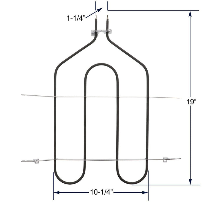 WB44T10009 Broil Element for GE - Snap Supply--Broil Element-Retail-