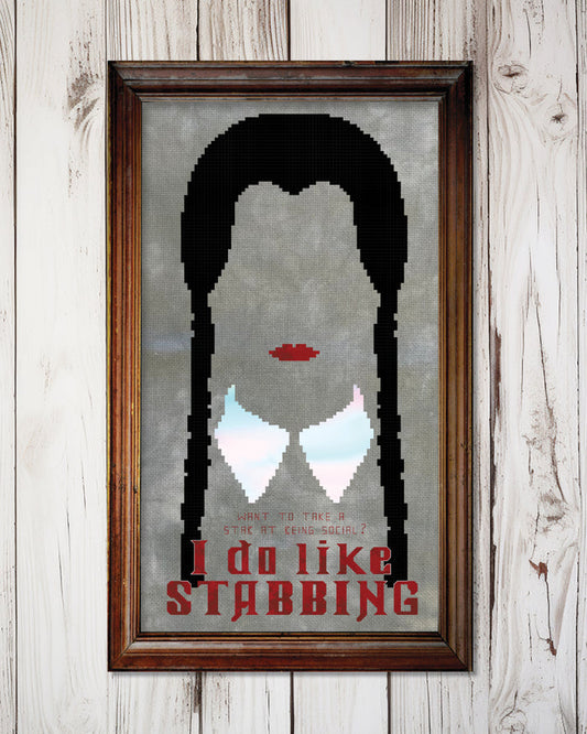 Wednesday Cross Stitch Pattern