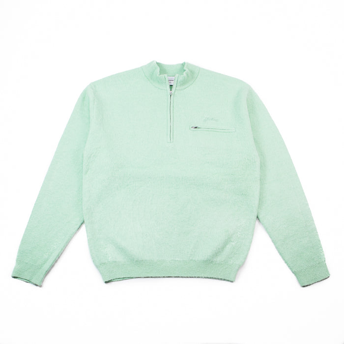 Wilson Mohair L/S Q-Zip Sweater (Moss)