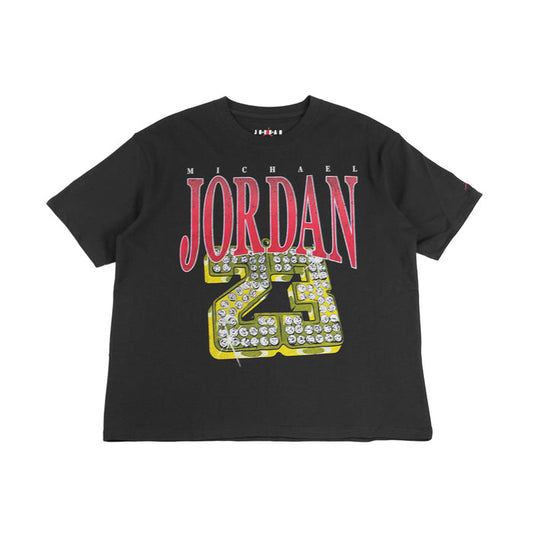 WMNS Jordan (Her)itage Graphic Tee (Off Noir/Gym Red)