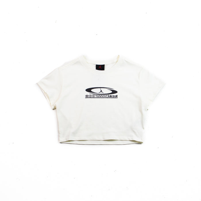 Wmns Jordan x Travis Scott Cropped Tee (Sail/Black)