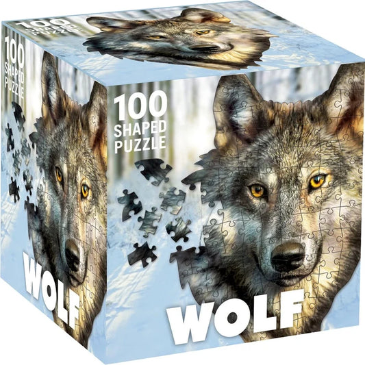 Wolf 100-Piece Shaped Puzzle