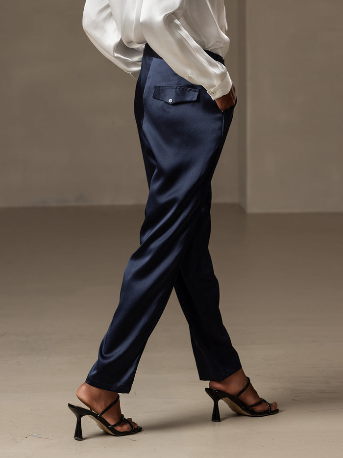 [Dark Blue] SilkSilky  Women's Pants 002