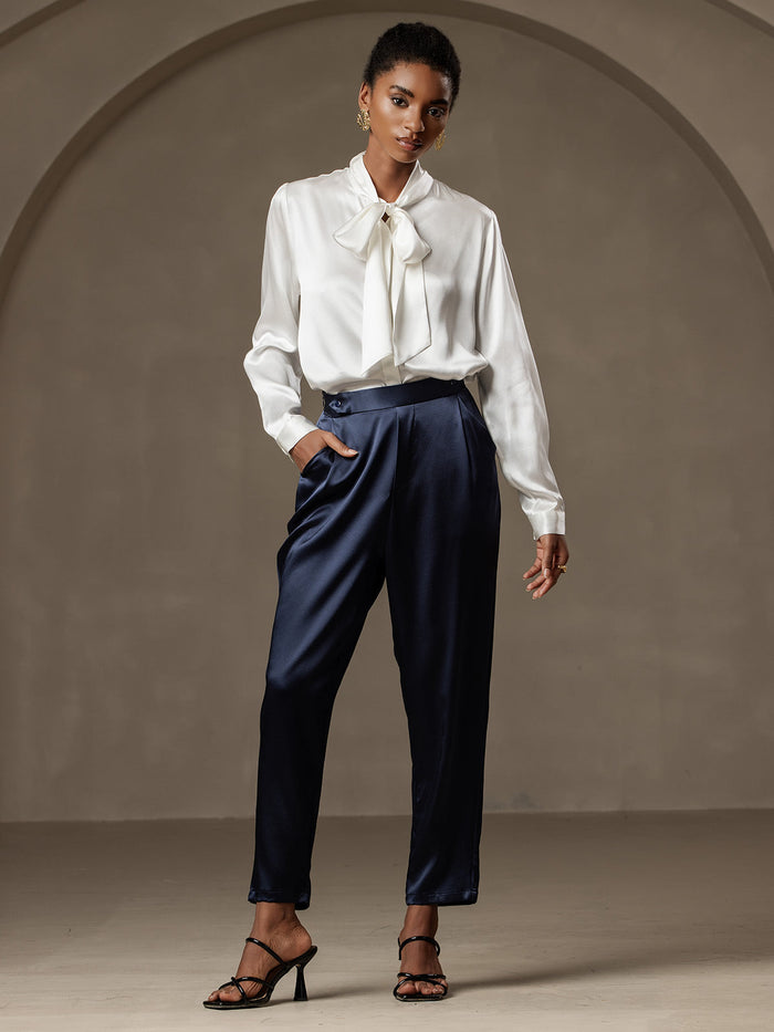 [Dark Blue] SilkSilky  Women's Pants 006