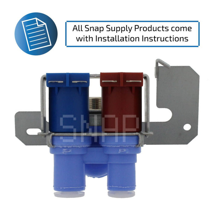 WR57X10032 Water Valve for GE - Snap Supply--express-Refrigerator-Retail