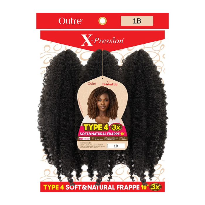X-Pression Twisted Up Type 4 Soft & Natural Frappe 10" 3x