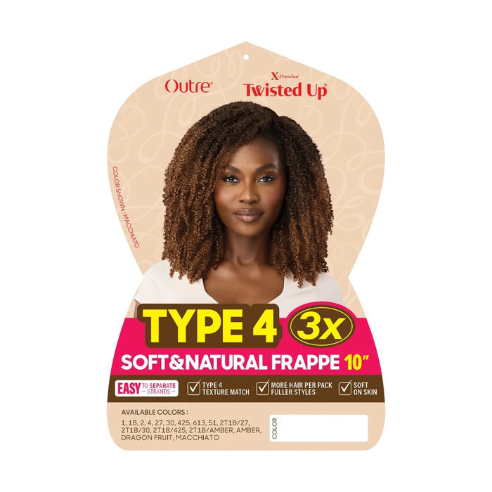 X-Pression Twisted Up Type 4 Soft & Natural Frappe 10" 3x
