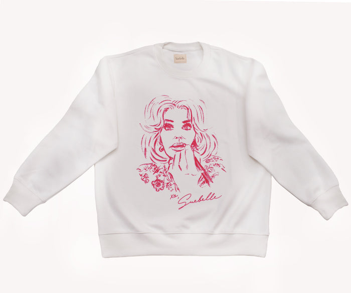 XO Super Fan Crew Sweatshirt - Pink