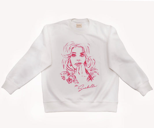 XO Super Fan Crew Sweatshirt - Pink