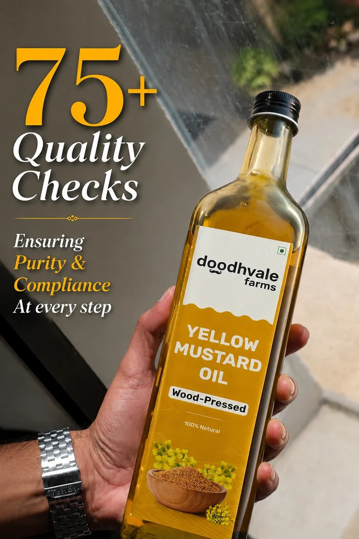 Yellow Mustard Oil - Wood Pressed 1L (2 Unit Pack)