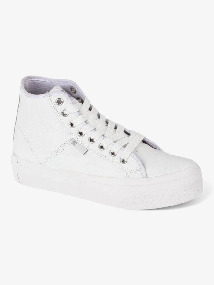 Zapatillas Dc Manual Hi Platform Mujer Blanco