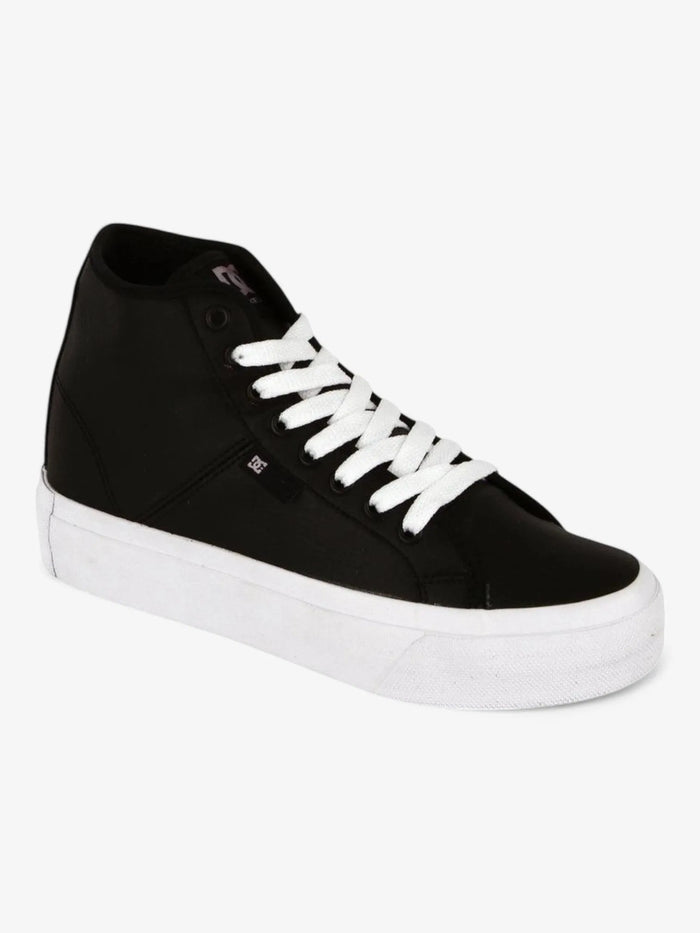 Zapatillas Dc Manual Hi Platform Mujer Negro Blanco